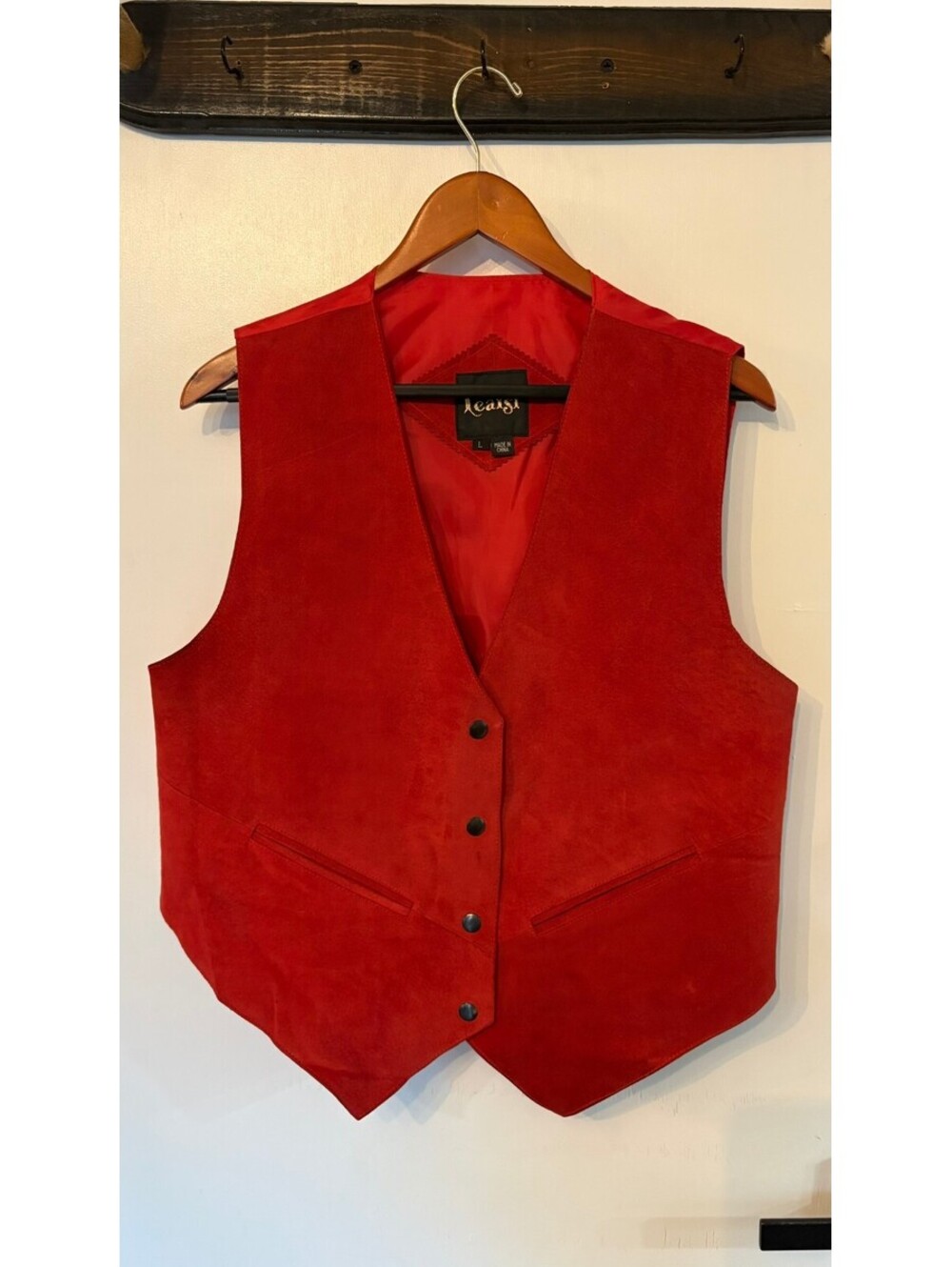 Vintage -Learsi- Leather Vest, Size L